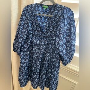 J.Crew Blue Kaftan